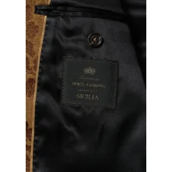 Brun Blomstret Jacquard SICILIA Dragt