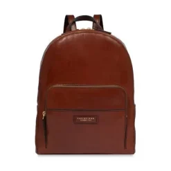 Brun læder bucket rygsæk