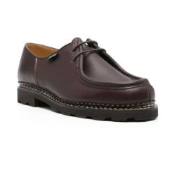 Brun Læder Derby Flade Sko