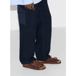 Brun Læder Flade Såler Slides