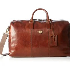 Brun Læder Kuffert Rejsetaske