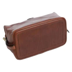 Brun læder skønhedssag