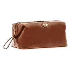 Brun læder skønhedssag