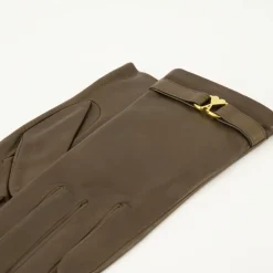 Brun Læderhandsker Unisex Model