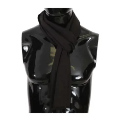 Brun Stribet Uldskærf til Mænd