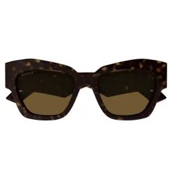 Brune Firkantede Cat-Eye Solbriller