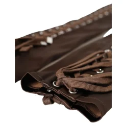 Brune Lace-Up Satin Handsker