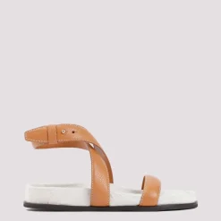 Brune Læder Chunky Sandaler