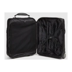 Cabin suitcase with garment sleeve