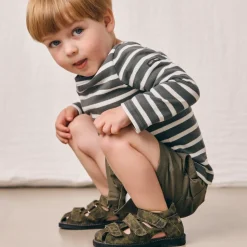 Camouflage Sandal med Logo og Velcro