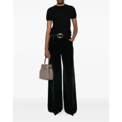 Cashmere Kortærmet Rund Hals Fin Strik