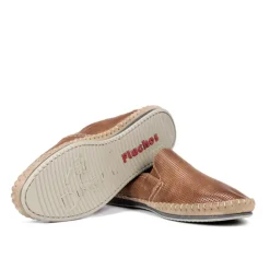 Casual Camel Læder Loafers