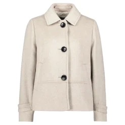 Casual uldjakke med krave