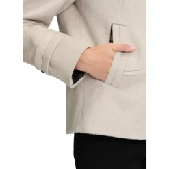 Casual uldjakke med krave