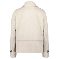 Casual uldjakke med krave