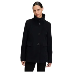 Casual Uldjakke med Sporty Detaljer