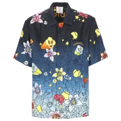 Collage D’Icones Kortærmet Silkeskjorte