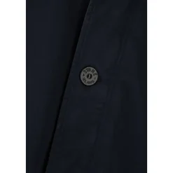 Compass-Badge Button-Up Coat