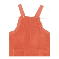 Corduroy Overalls med Flæser