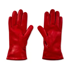 Croc Embossed Logo Læderhandsker