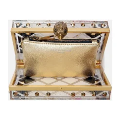 Crystal Quilt Box Clutch