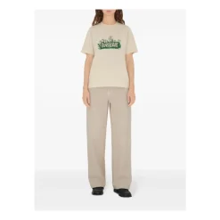 Daisy Logo Print Bomulds T-shirt