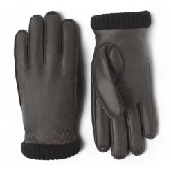 Deerskin Primaloft Rib Handsker, Mørkebrun