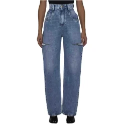 Denim Jeans med Slidsdetaljer