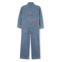 Denim Jumpsuit med skjortekrave