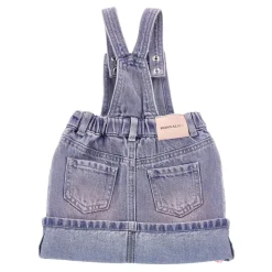 Denim Overalls med Små Roser