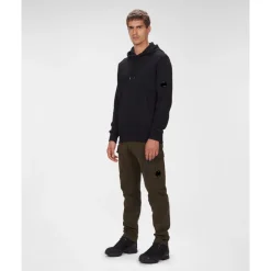 Diagonal Raised Fleece Hoodie