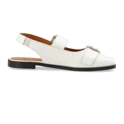 DIANA Mary Jane Patent Ballerinas Off White