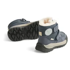 Dobbelt Velcro Tex Vinterstøvler - Navy