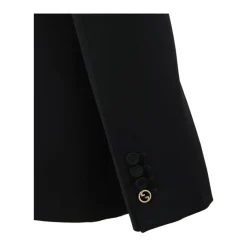 Dobbeltbrystet jakkesæt i sort