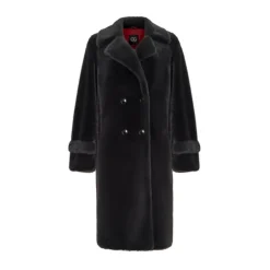 Dobbeltknappet Fuskepelsfrakke Miriam