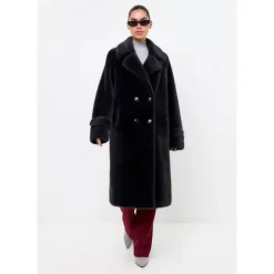 Dobbeltknappet Fuskepelsfrakke Miriam