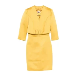 Duchess Satin Kjole med Tylryg og Jakke