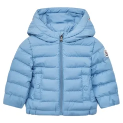 Dunfyldt jakke med hætte