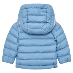 Dunfyldt jakke med hætte