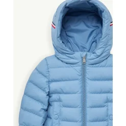 Dunfyldt jakke med hætte