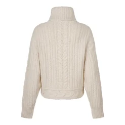 Ecru Kabelstrikket Jumper