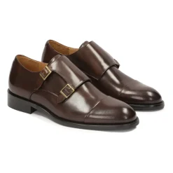 Eksklusive lædermunke med spænder