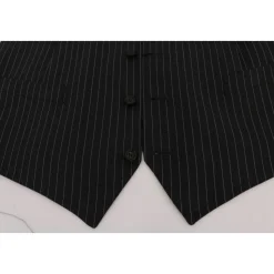 Elegant Gr Vest med Striber