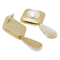 Elegant Guld Smykker med Faux Perler