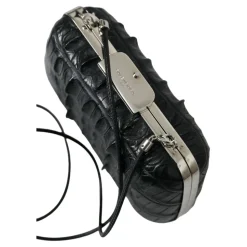 Elegant krokodilleskind aften clutch