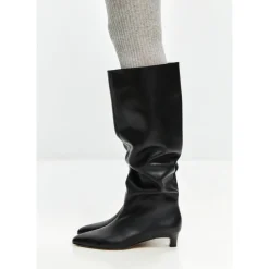 Elegant Læder Støvle til Knæet