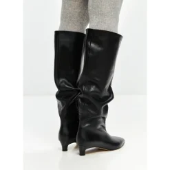 Elegant Læder Støvle til Knæet