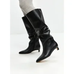 Elegant Læder Støvle til Knæet