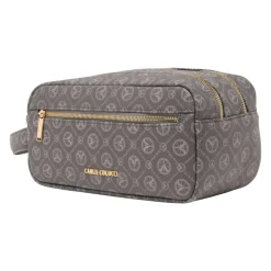 Elegant Logo Print Kosmetikpose