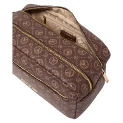 Elegant Logo Print Kosmetikpose